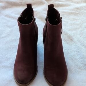 BLONDO Nova waterproof ankle boots (burgundy nubuck)